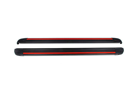 Side steps Maya Red (2 pieces, aluminum) for Acura MDX 2013-2020 - Reelken Auto