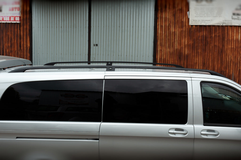 Black Roof Rails CAN Original Design (Metal Feet) for Mercedes Vito/V-class W447 2014- - image 4