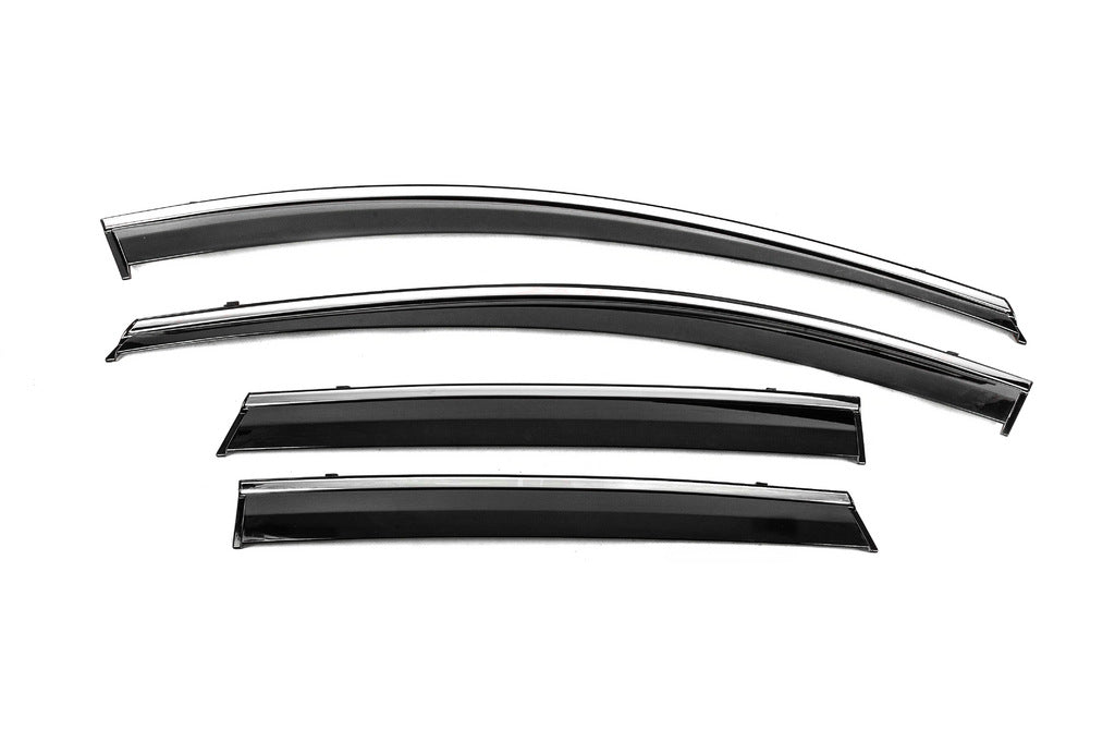 Window Deflectors with Chrome Trim Niken Luxury (4 pcs) for Volkswagen ID.4 2020- - image 2