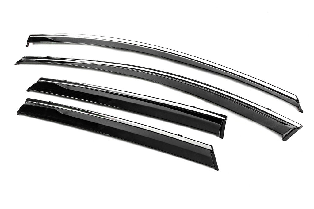 Window Deflectors with Chrome Trim Niken Luxury (4 pcs) for Volkswagen ID.4 2020- - image 3