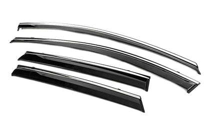 Window Deflectors with Chrome Trim Niken Luxury (4 pcs) for Volkswagen ID.4 2020- - image 3