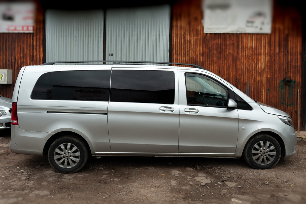 Railings black CAN Original design (metal legs) for Mercedes Vito / V-class W447 2014↗ year - image 5
