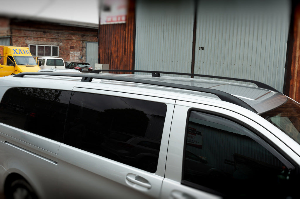 Black Roof Rails CAN Original Design (Metal Feet) for Mercedes Vito/V-class W447 2014- - image 3