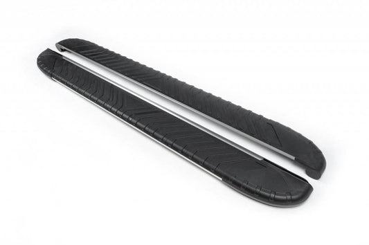 Side sills Bosphorus Grey (2 pieces, aluminum) for Chrysler Voyager 2001-2007 - Reelken Auto