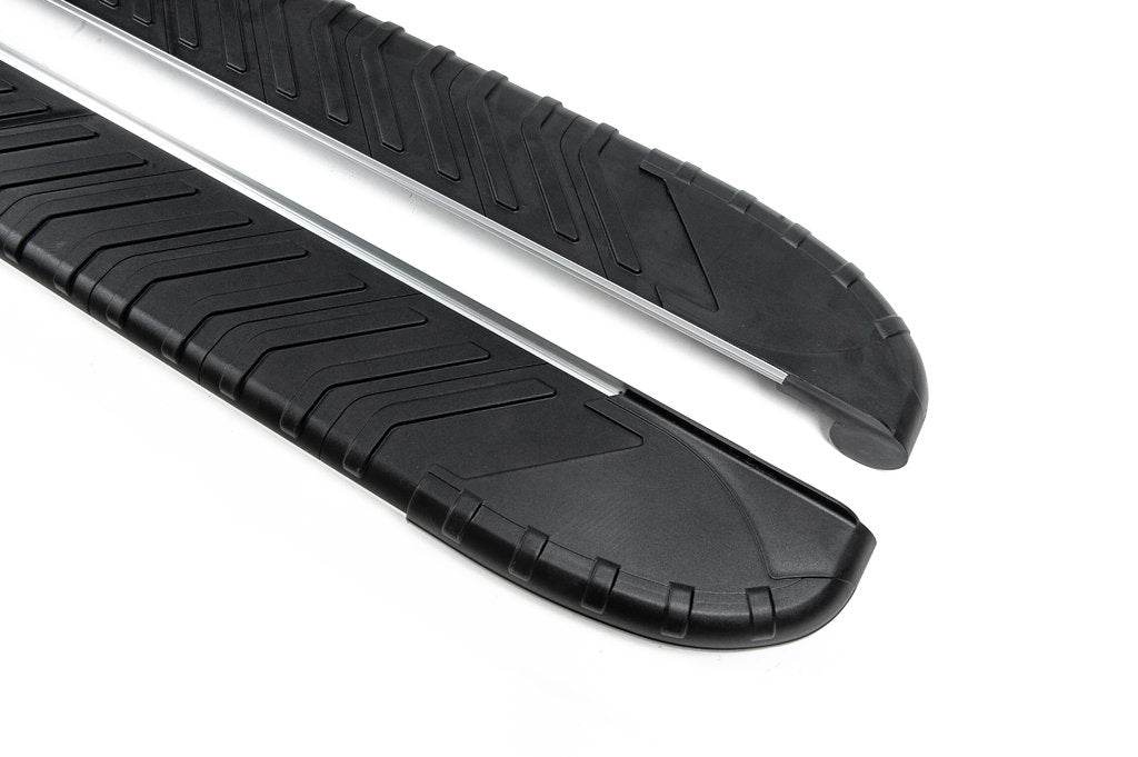 Side sills Bosphorus Grey (2 pieces, aluminum) for Chrysler Voyager 2001-2007 - Reelken Auto
