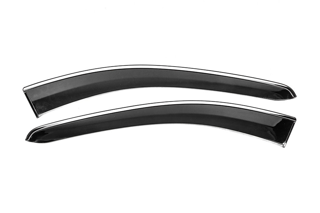 Window Deflectors with Chrome Trim Niken Luxury (2 pcs) for Volkswagen Caddy 2020- - image 2