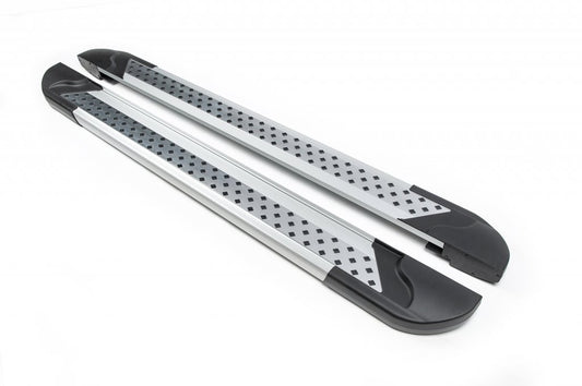 Side sills New Vision Gray (2 pcs., aluminum) for Fiat Doblo III 2023- year - image 1