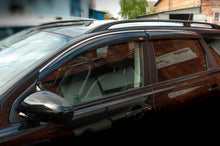 Window deflectors with chrome trim (4 pcs, Niken) for Nissan Qashqai 2010-2014 - image 1