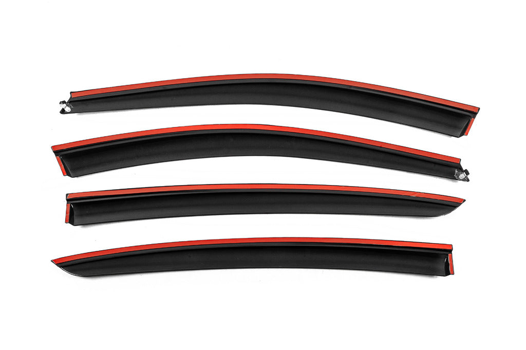 Window Deflectors with Chrome Trim Niken Luxury (4 pcs) for Renault Fluence 2009-2016 - image 9