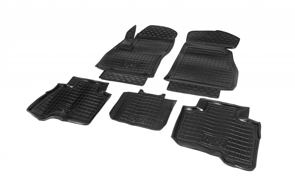 Rubber floor mats with edge (Autogumm) for Fiat Fiorino/Qubo 2008-2024 - image 1