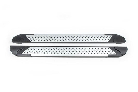 Side sills Allmond Grey (2 EA., alum.) for Nissan Qashqai 2007-2010 - Reelken Auto