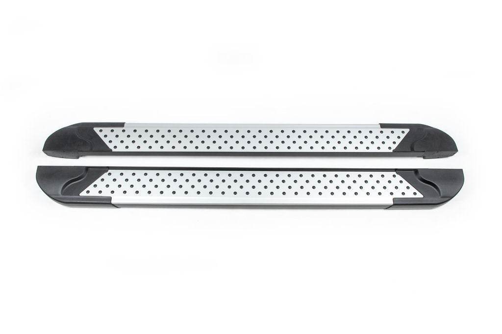 Side sills Allmond Grey (2 pieces, aluminum) for GMS Sierra 2019- - Reelken Auto