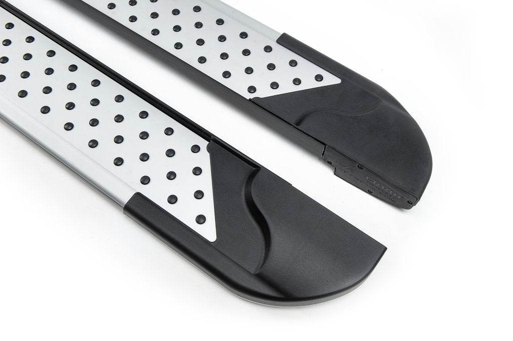Side sills Allmond Grey (2 pieces, aluminum) for GMS Sierra 2019- - Reelken Auto