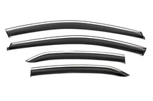 Window Deflectors with Chrome Trim Niken Luxury (4 pcs) for Toyota Camry 2018-2023 - image 1