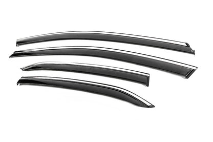 Window Deflectors with Chrome Trim Niken Luxury (4 pcs) for Toyota Camry 2017–2023 - image 2