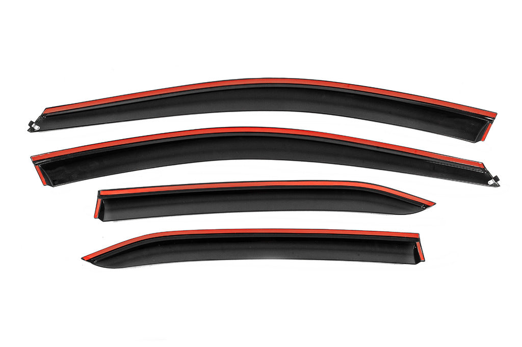 Window Deflectors with Chrome Trim Niken Luxury (4 pcs) for Toyota Camry 2018-2023 - image 3