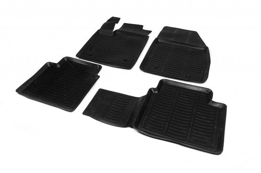 Rubber mats (4 pieces, Niken 3D) for Ford Focus IV 2018↗ year - Reelken Auto