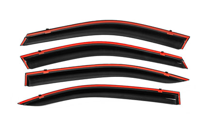 Window Deflectors with Chrome Trim Niken Luxury (SD, 4 pcs) for Skoda Octavia IV A8 2020- - image 3