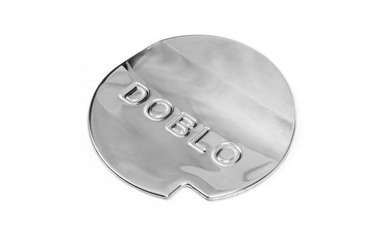 Cover on the hatch of the gas tank Carmos (stainless steel) for Fiat Doblo II 2010-2022 - Reelken Auto