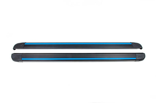 Side sills Maya Blue (2 pieces, aluminum) for DS7 Crossback - Reelken Auto
