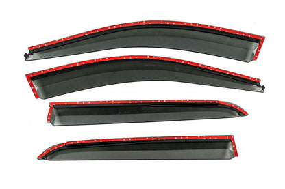 Window Deflectors with Chrome Trim Niken Luxury (4 pcs) for Dacia Spring 2021- - image 3