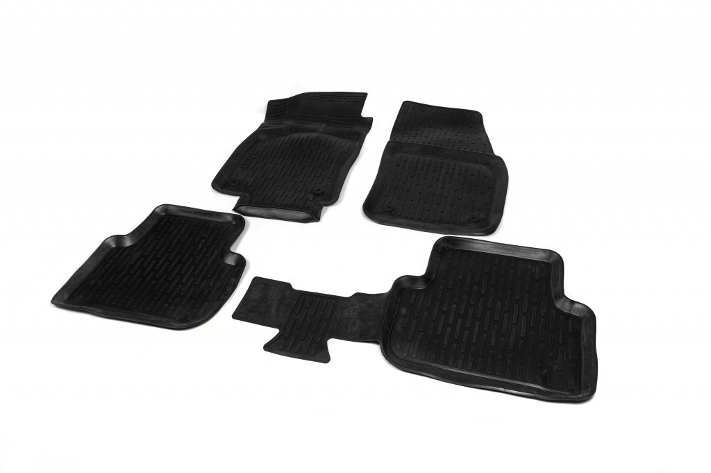 Rubber Floor Mats (4 pcs, Niken 3D) for Volkswagen Tiguan 2016-2023 - image 1