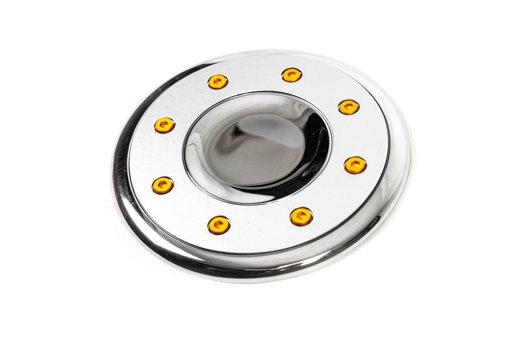 Overlay on the gas tank hatch V2 (plastic) for Volkswagen Golf 4 - Reelken Auto