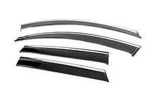 Window Deflectors with Chrome Trim Niken Luxury (4 pcs) for Renault Kadjar 2015-2022 - image 2