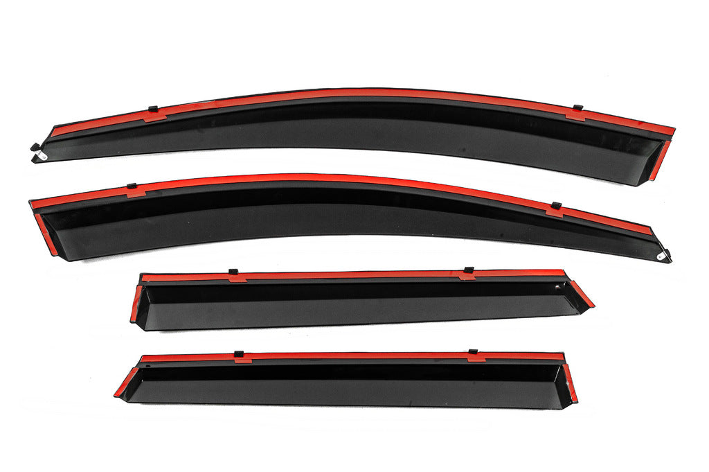 Window Deflectors with Chrome Trim Niken Luxury (4 pcs) for Renault Kadjar 2015-2022 - image 3