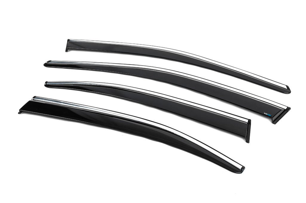 Window Deflectors with Chrome Trim SD (4 pcs, Sunplex Chrome) for Skoda Superb 2015-2024 - image 2