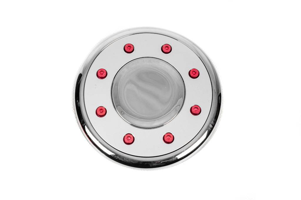 Overlay on the gas tank hatch V3 (plastic) for Volkswagen Golf 4 - Reelken Auto