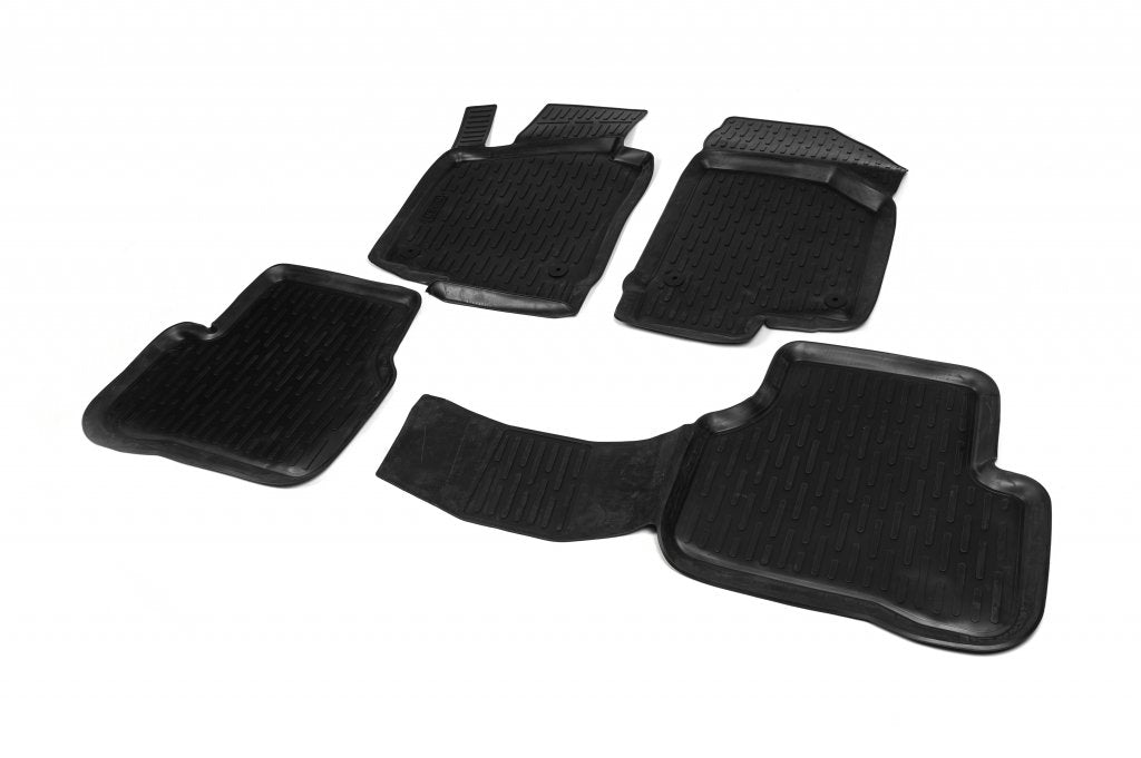 Rubber Floor Mats (4 pcs, Niken 3D) for Volkswagen Passat B6 2006-2012 - image 1