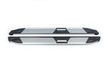 Side sills Mevsim Gray (2 pieces, aluminum) for BMW X3 F-25 2011-2018 - Reelken Auto