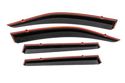 Window Deflectors with Chrome Trim Niken Luxury (4 pcs) for Subaru Forester 2013-2018 - image 3