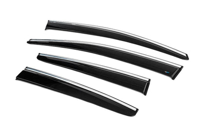 Windshields with chrome HB/Sedan (4 pcs, Sunplex Chrome) for Ford Focus III 2011-2017 - Reelken Auto