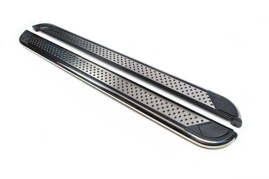 Lateral platforms Maydos V2 (2 PCs, aluminum ↗ stainless) for GMS Sierra 2019- - Reelken Auto