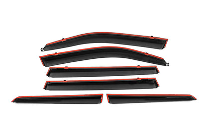 Window Deflectors with Chrome Trim Niken Luxury (2008-2015, 6 pcs) for Lexus LX570/450d 2008-2022 - image 5