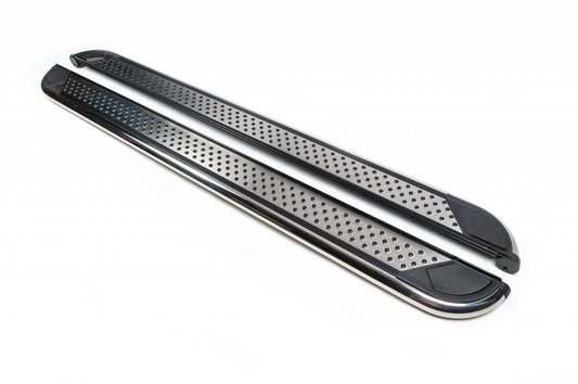 Side sills Maydos V2 (2 pieces, aluminum ↗ stainless steel) for DS7 Crossback - Reelken Auto