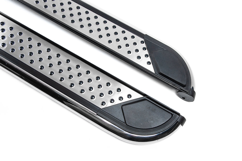 Side sills Maydos V2 (2 pieces, aluminum ↗ stainless) for Chevrolet Captiva 2006-2019 - image 4