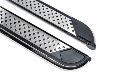 Side sills Maydos V2 (2 pieces, aluminum ↗ stainless) for Acura MDX 2013-2020 - Reelken Auto