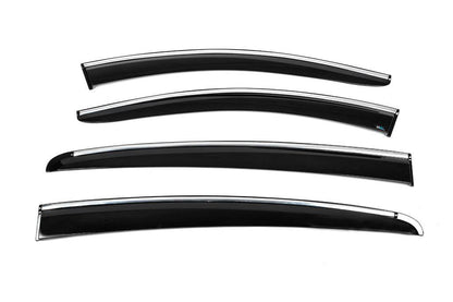 Windshields with chrome HB/SD (4 pcs., Sunplex Chrome) for Ford Focus IV 2018↗ year - Reelken Auto
