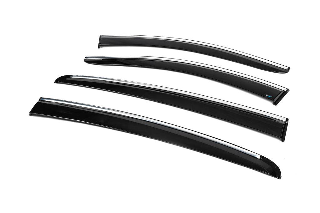 Windshields with chrome HB/SD (4 pcs., Sunplex Chrome) for Ford Focus IV 2018↗ year - Reelken Auto