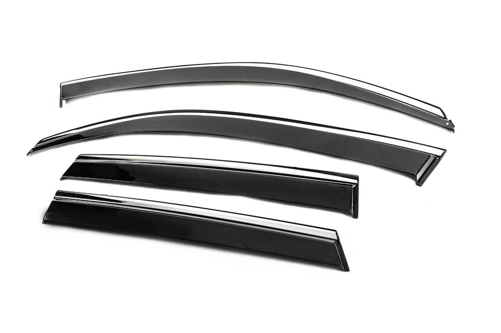 Window Deflectors with Chrome Trim Niken Luxury (4 pcs) for Suzuki Vitara 2015- - image 2