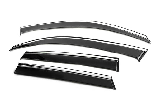Window Deflectors with Chrome Trim Niken Luxury (4 pcs) for Suzuki Vitara 2015- - image 2