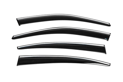 Windshields with chrome (4 pcs, Sunplex Chrome) for Fiat Tipo 2016↗ year - Reelken Auto