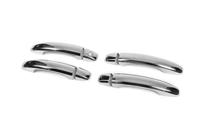Chrome door handle covers without buttons (4 pcs, stainless steel) for Audi A5 2007-2015 - image 4