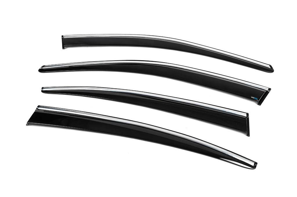 Windshields with chrome (4 pcs, Sunplex Chrome) for Fiat Tipo 2016↗ year - Reelken Auto