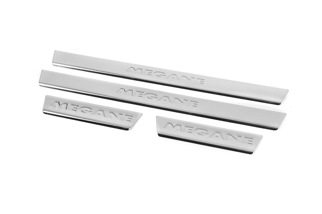 Carmos V2 Stainless Steel Door Sill Protectors (4 pcs) for Renault Megane IV 2016-2025 - image 2