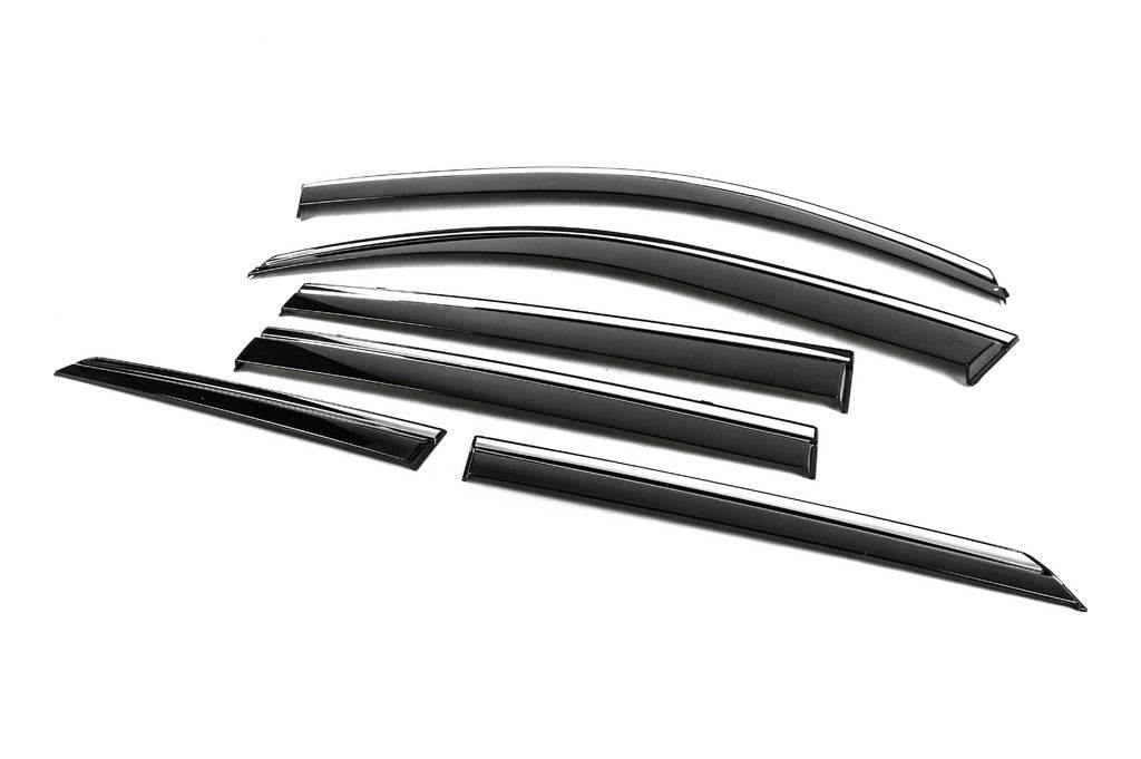 Niken Luxury chrome windbreakers (6 pcs) for Toyota Land Cruiser Prado 150 - Reelken Auto