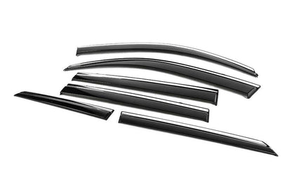 Niken Luxury chrome windbreakers (6 pcs) for Toyota Land Cruiser Prado 150 - Reelken Auto
